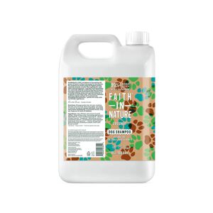 Faith In Nature Dog Shampoo 5L Refill - Coconut - Conditioning - Natural, Vegan & Cruelty Free - Paraben And SLS Free - Bulk Buy