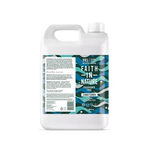 Faith In Nature Fragrance Free 5L Conditioner Refill - Sensitive - Natural, Vegan & Cruelty Free - Paraben and SLS free - All Hair Types - Bul