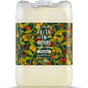 Faith In Nature Grapefuit & Orange 20L Conditioner Refill - Natural, Vegan & Cruelty Free - Paraben and SLS free - Normal To Oily Hair - Bulk