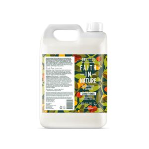 Faith In Nature Grapefuit & Orange 5L Conditioner Refill - Natural, Vegan & Cruelty Free - Paraben and SLS free - Normal To Oily Hair - Bulk B