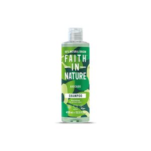 Faith In Nature Shampoo - Avocado - 400ml - All Hair Types - Natural, Vegan & Cruelty Free - Paraben And SLS Free