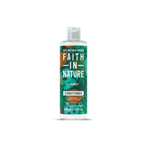 Faith In Nature Coconut Conditioner 400ml - Natural, Vegan & Cruelty Free - Paraben and SLS free - Normal To Dry Hair