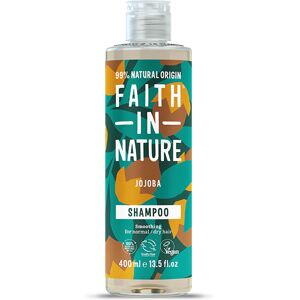 Faith In Nature Shampoo - Jojoba - 400ml - Normal To Dry Hair - Natural, Vegan & Cruelty Free - Paraben And SLS Free