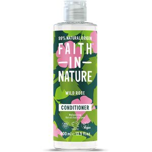 Faith In Nature Wild Rose Conditioner 400ml - Natural, Vegan & Cruelty Free - Paraben and SLS free - Normal To Dry Hair