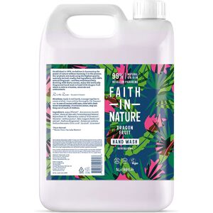 Faith In Nature Dragon Fruit Hand Wash 5L Refill - Natural Vegan Organic Liquid Hand Soap - Bulk Buy