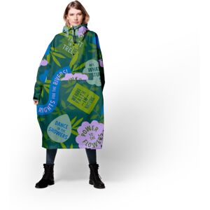 Faith In Nature x Rainkiss Waterproof Poncho - 100% Recycled Polyester - Unisex - One Size - Limited Edition