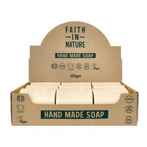 Faith In Nature Unwrapped Natural Hemp Soaps - Box Of 18 - Plastic Free & Zero Waste - Vegan & Cruelty Free - Essential Oils