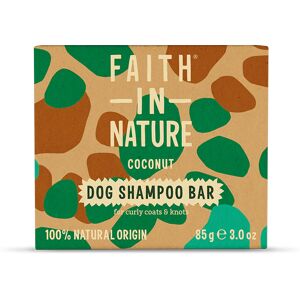 Faith In Nature Dog Shampoo Bar - Coconut - Curly Coats - Plastic Free Zero Waste - Natural Vegan & Cruelty Free - 85g