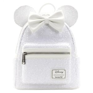 LOUNGEFLY Minnie Mouse Sequin Wedding Mini Backpack - Disney