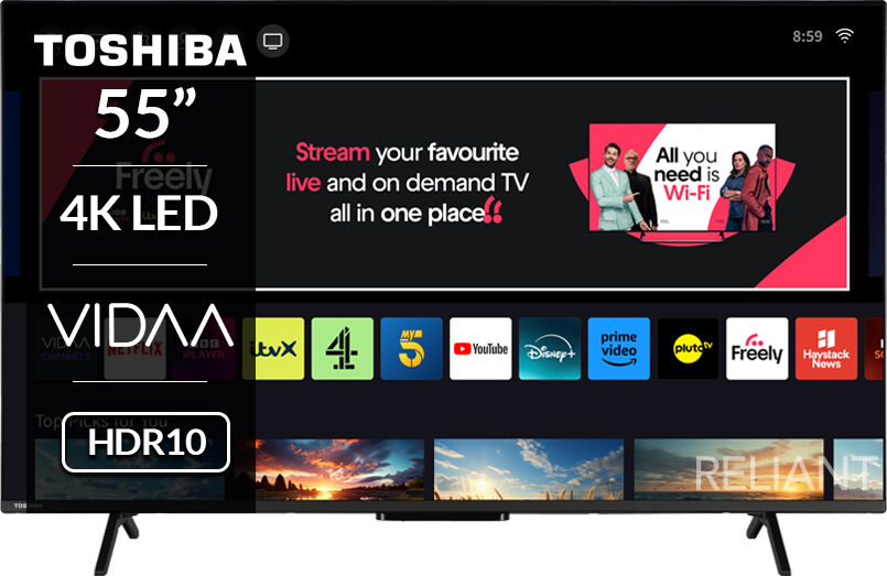 Toshiba 55UV2F53DBU 55" 4K LED Smart VIDAA TV
