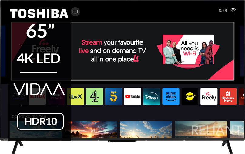 Toshiba 65UV2F53DBU 65" 4K LED Smart VIDAA TV