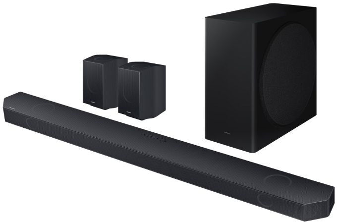 Samsung HWQ930D 9.1.4ch Soundbar with Wireless Subwoofer and Rear Speakers