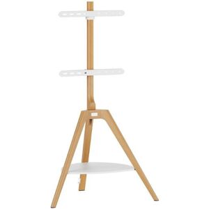 TTAP TRI-LIGHT-SHELF Light Wood Tripod TV Stand - VESA 400x400 TTAP TRI-LIGHT-SHELF Light Wood Tripod TV Stand - VESA 400x400
