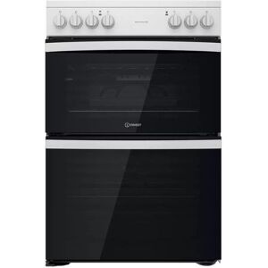 Indesit ID67V9KMW 60cm Double Ceramic Cooker