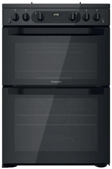 Hotpoint HDM67G0CMB 60cm Gas Double Cooker