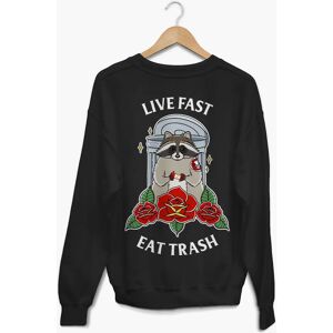 Broken Society Live Fast Eat Trash Sweatshirt (Unisex)