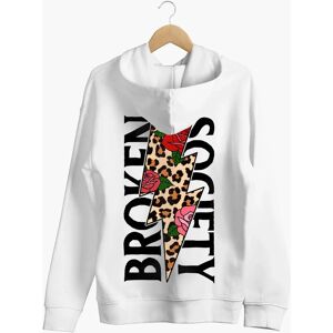 Broken Society Roses And Animal Print Hoodie (Unisex)