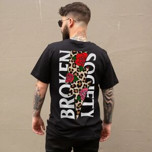 Broken Society Roses And Animal Print T-shirt (Unisex)
