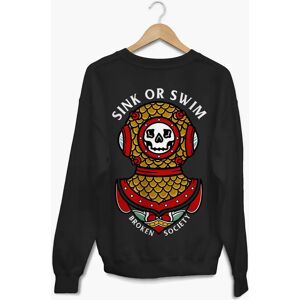 Broken Society Sink Or Swim Sweatshirt (Unisex)