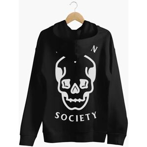 Broken Society Skull Front Print Hoodie (Unisex)