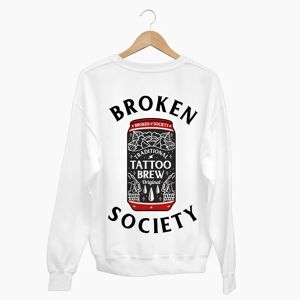 Broken Society Tattoo Brew Back Print Sweatshirt (Unisex)