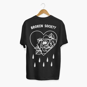 Broken Society Bleeding Heart Outline T-Shirt (Unisex)