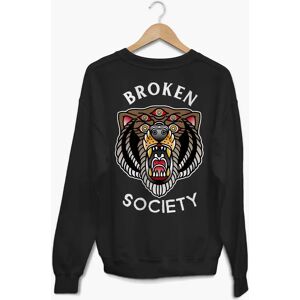 Broken Society Brown Bear Sweatshirt (Unisex)