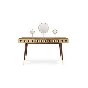 Maison Valentina Monocles  Vanity Table Brass and Nickel