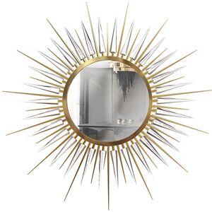 Maison Valentina Explosion Mirror   Brass and Crystal Glass