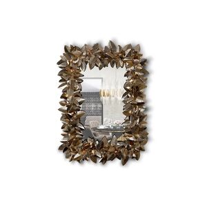Maison Valentina McQueen Rectangular Wall Light Mirror    Brass and Swaroski Crystals