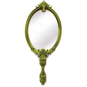 Maison Valentina Marie Atoinette Mirror   Yellow Gold Mahogony