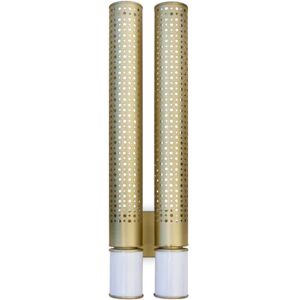 Brabbu Cybo II Wall Light Brass and Marble