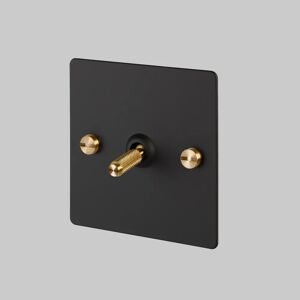 Buster + Punch UK-TO-CO-1G-BL-BR-A Black 1G Toggle  Switch Brass