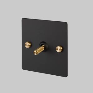 Buster + Punch UK-TO-CO-INT-BL-BR-A 1G Toggle Intermediate Black  Switch Brass