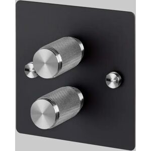 Buster + Punch UK-DI-CO-2G-LED-BL-ST-A 2G Dimmer  Switch Steel