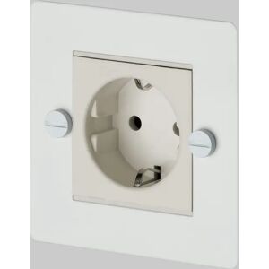 Buster + Punch UK-MG-CO-1G-WH-A 1G Euro Plug  Socket White