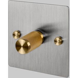 Buster + Punch UK-DI-CO-1G-LED-ST-BR-A 1G Dimmer   Switch Brass