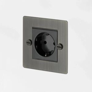 Buster + Punch UK-MG-CO-1G-SM-A 1G Euro Plug  Socket Smoked Bronze