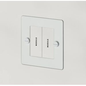 Buster + Punch UK-MG-PL-2M-WH-A 1G Euro Plate 2 Module  Socket White