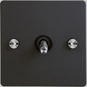 Buster + Punch UK-TO-CO-INT-BL-ST-A 1G Toggle Intermediate Black  Switch Steel