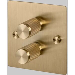 Buster + Punch UK-DI-CO-2G-LED-BL-BR-A 2G Dimmer  Switch Brass