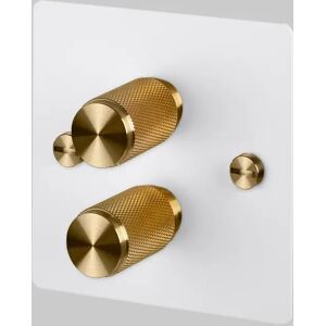 Buster + Punch UK-DI-CO-2G-LED-WH-BR-A 2G Dimmer  Switch Brass