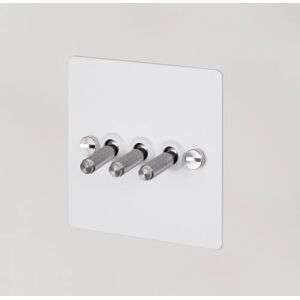 Buster + Punch UK-TO-CO-3G-WH-ST-A 3G Toggle White   Switch Steel