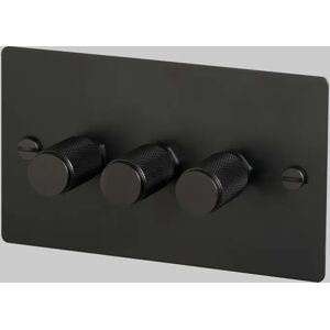 Buster + Punch UK-DI-CO-3G-LED-BL-A 3G Dimmer   Switch Black