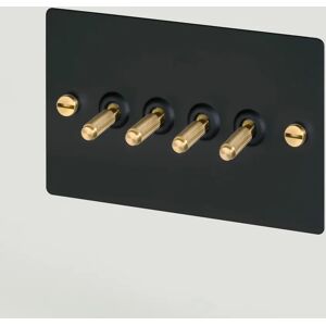 Buster + Punch UK-TO-CO-4G-BL-BR-A 4G Toggle Black  Switch Brass