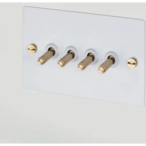 Buster + Punch UK-TO-CO-4G-WH-BR-A 4G Toggle White  Switch Brass