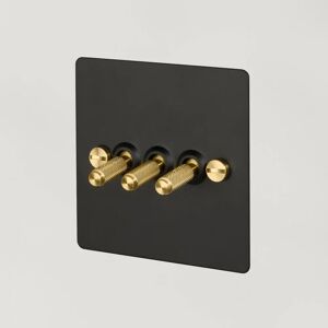 Buster + Punch UK-TO-CO-3G-BL-BR-A 3G Toggle Black  Switch Brass