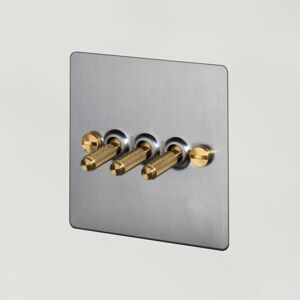 Buster + Punch UK-TO-CO-3G-ST-BR-A 3G Toggle Steel  Switch Brass