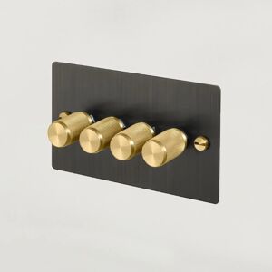 Buster + Punch UK-DI-CO-4G-LED-SM-BR-A 4G Dimmer Smoked Bronze  Switch Brass