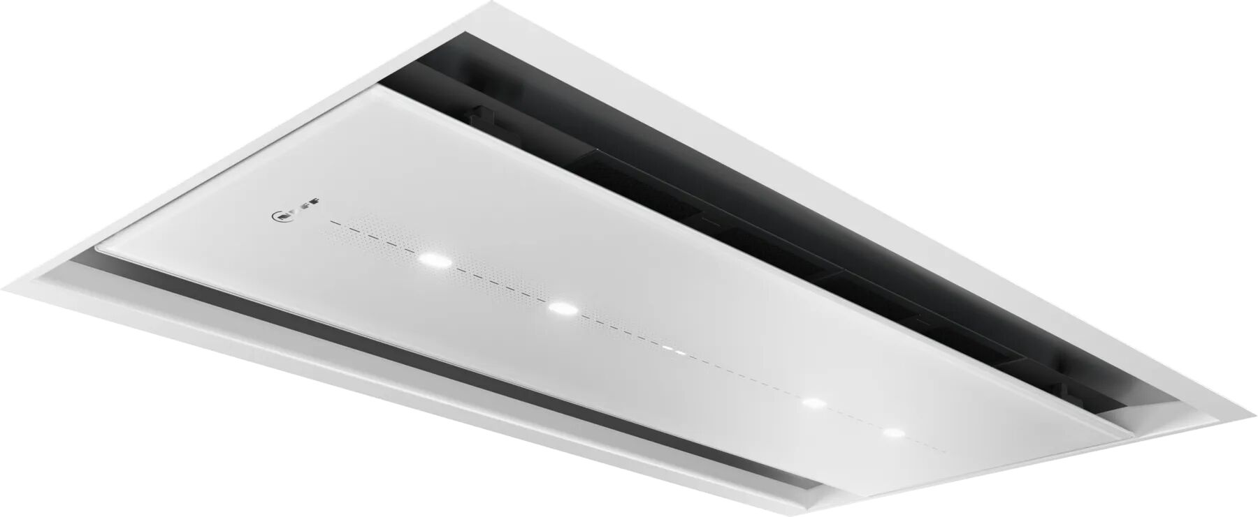 Neff N90 I97CPS8W5B  Extractor & Cooker Hood Stainless Steel  White Glass